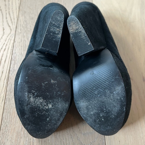 Genuine Suede Steve by Steve Madden Chunky Platform Heels - Picture 4 of 12